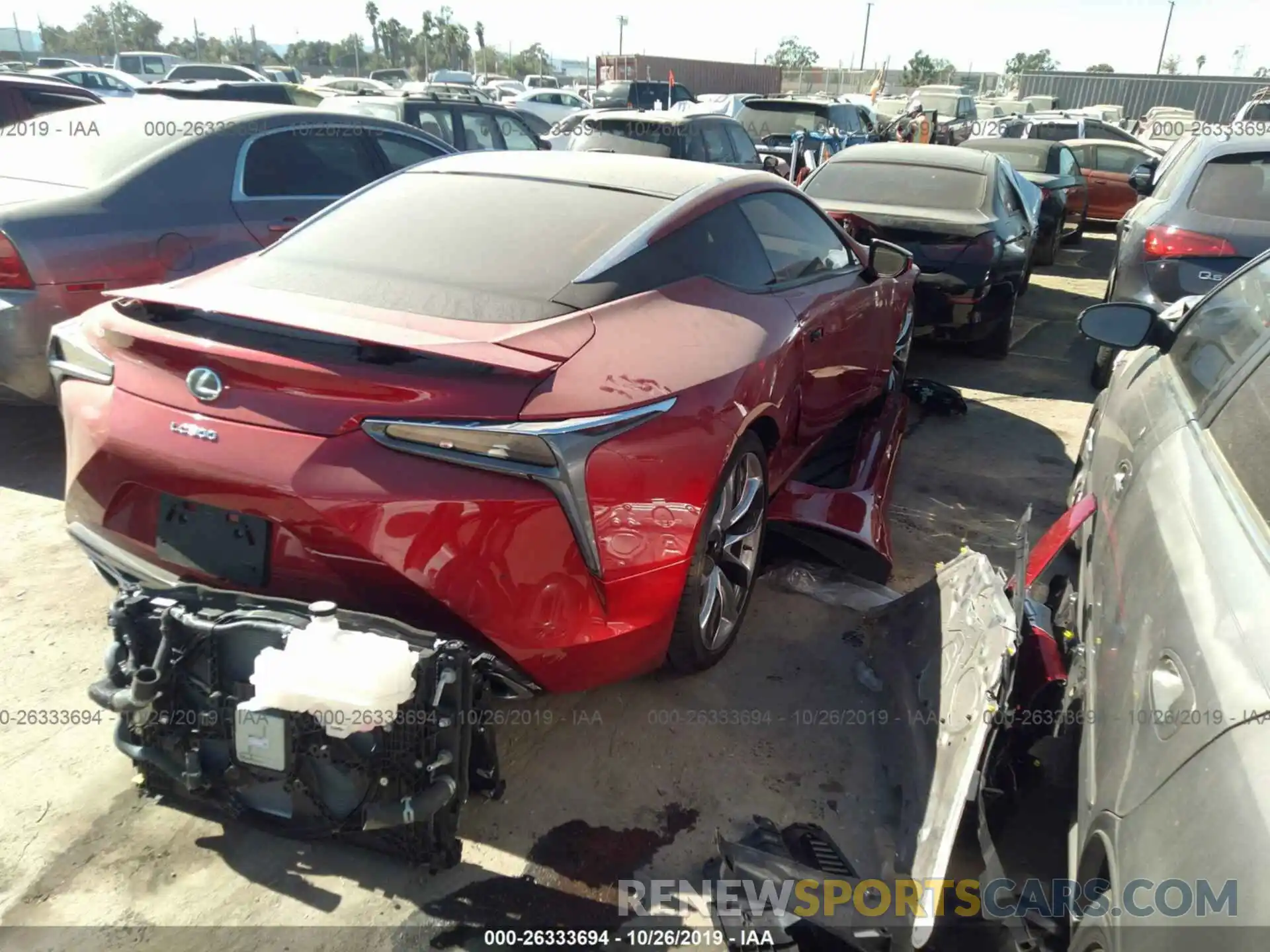 4 Photograph of a damaged car JTHHP5AY8KA006124 LEXUS LC 2019