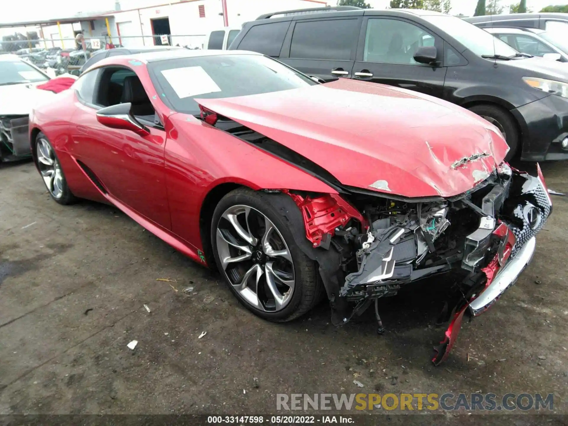 1 Photograph of a damaged car JTHBP5AY1LA007963 LEXUS LC 2020