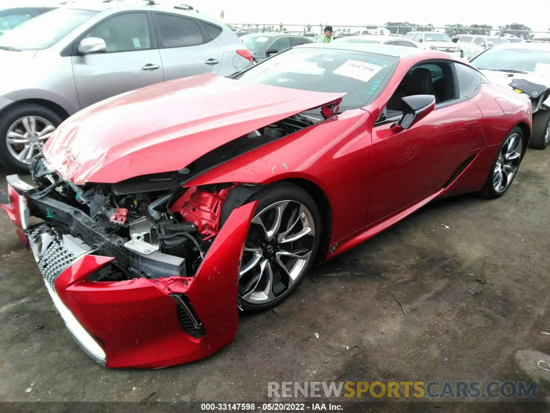 2 Photograph of a damaged car JTHBP5AY1LA007963 LEXUS LC 2020