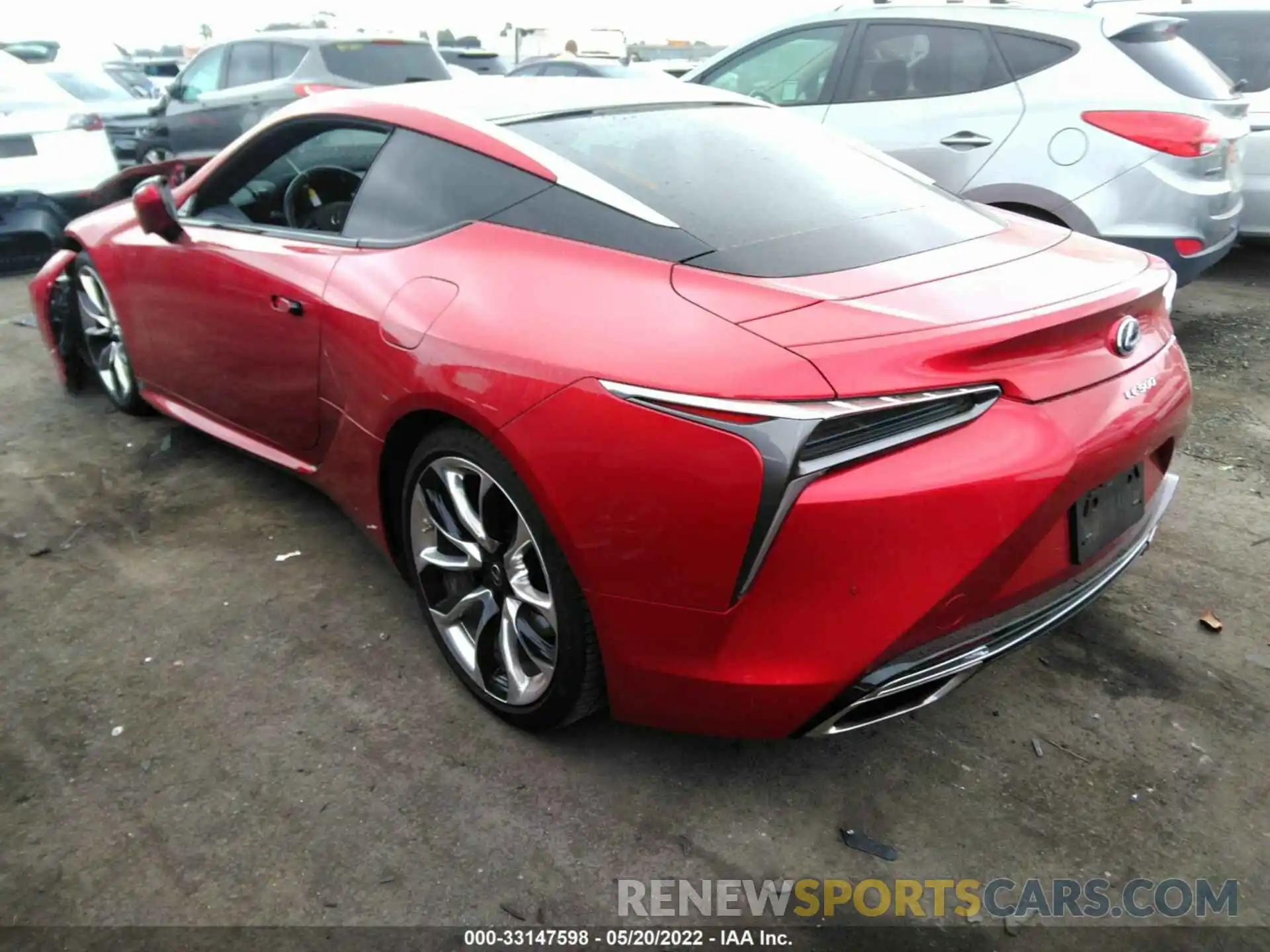 3 Фотография поврежденного автомобиля JTHBP5AY1LA007963 LEXUS LC 2020