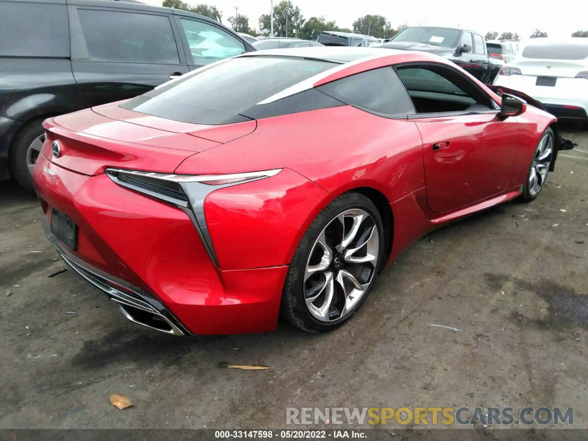 4 Фотография поврежденного автомобиля JTHBP5AY1LA007963 LEXUS LC 2020