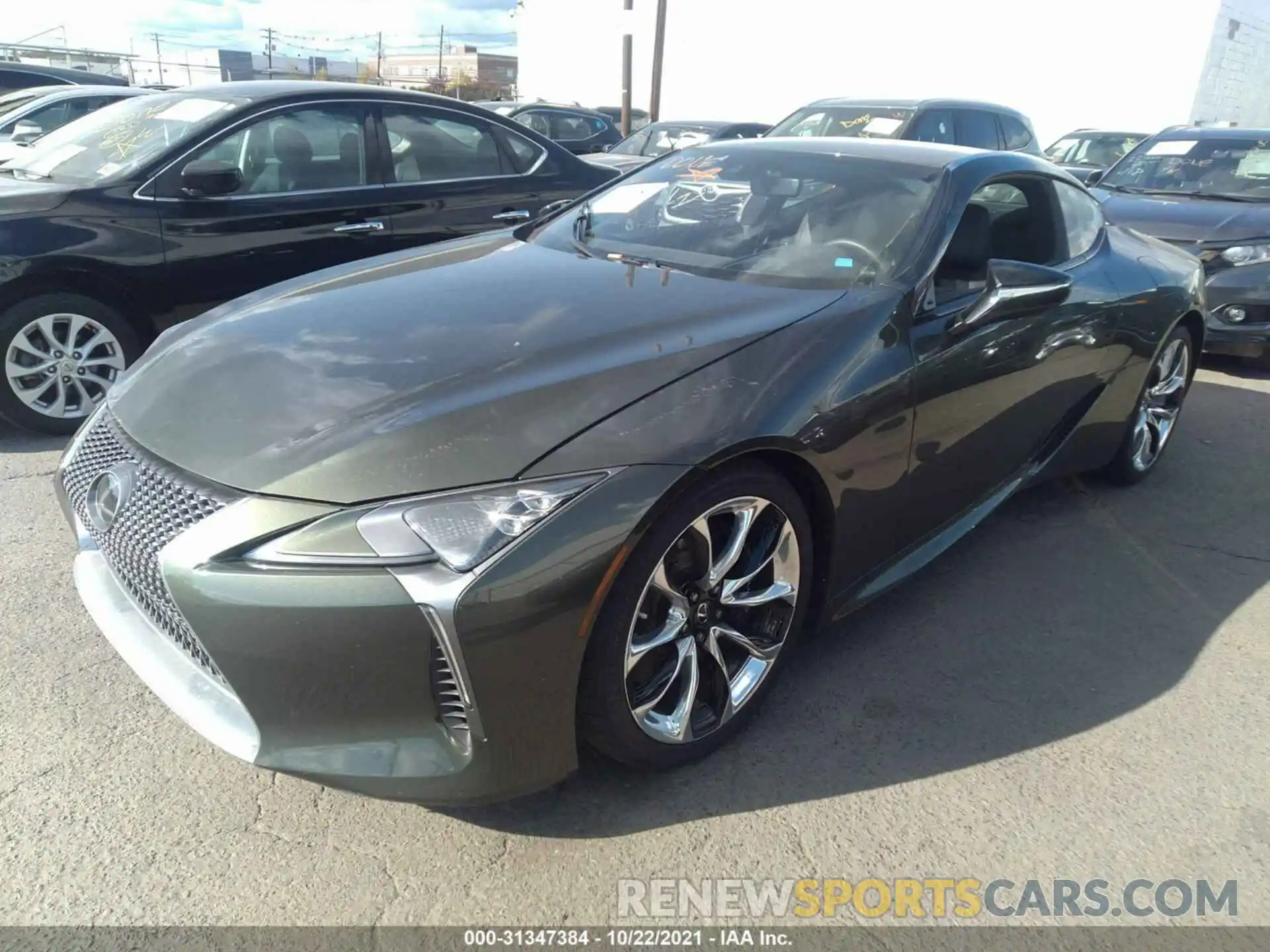 2 Фотография поврежденного автомобиля JTHBP5AY4MA008378 LEXUS LC 2021