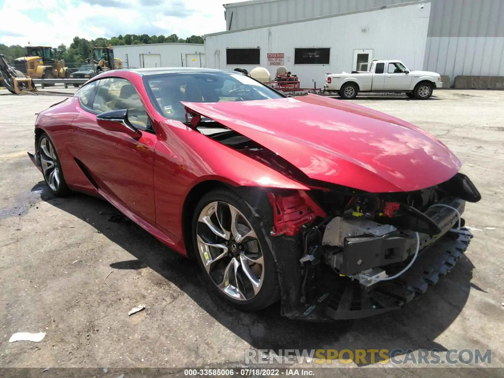 1 Photograph of a damaged car JTHBP5AYXMA100112 LEXUS LC 2021