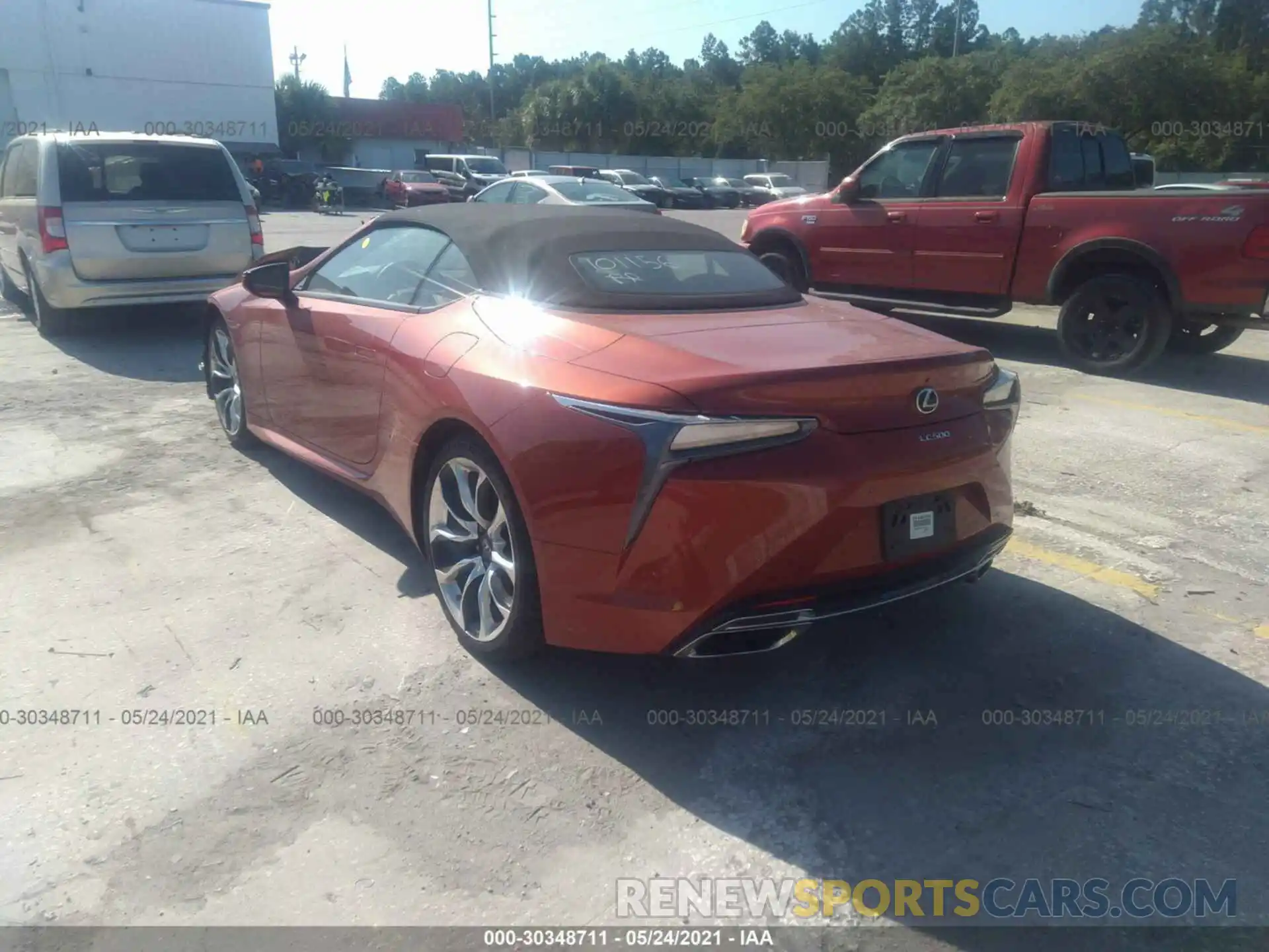 3 Фотография поврежденного автомобиля JTHKPAAY1MA101156 LEXUS LC 2021