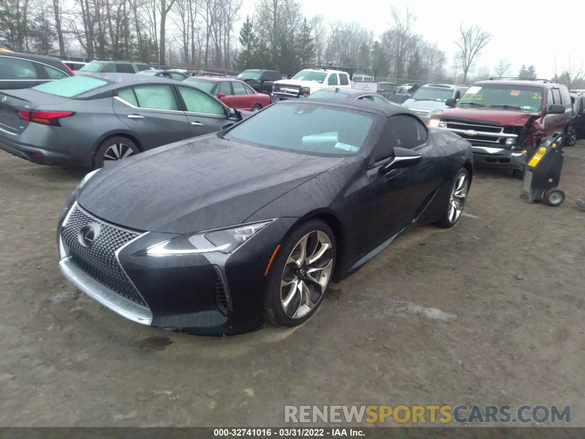 2 Photograph of a damaged car JTHKPAAY3MA103572 LEXUS LC 2021