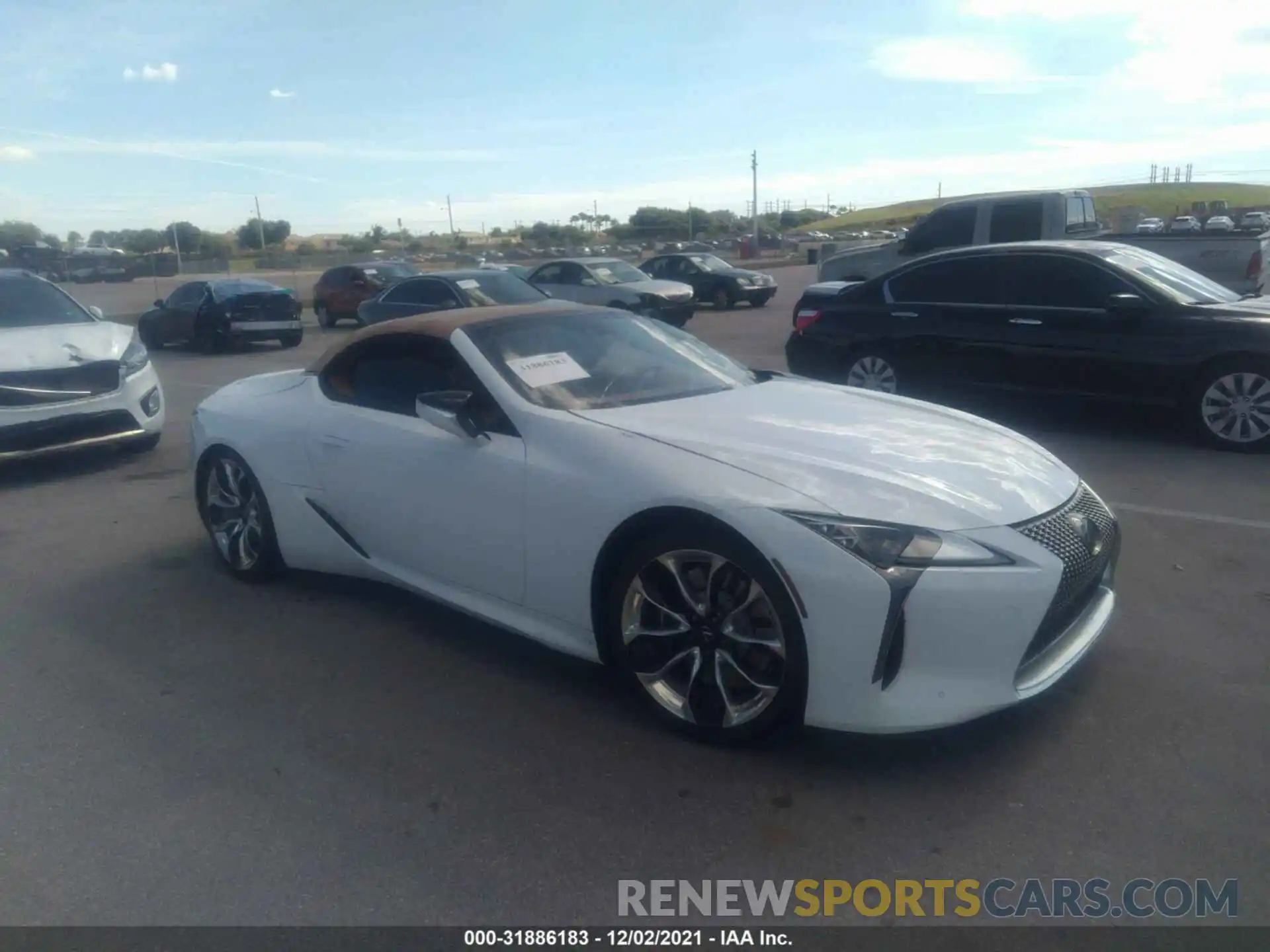 1 Photograph of a damaged car JTHKPAAY4MA102270 LEXUS LC 2021