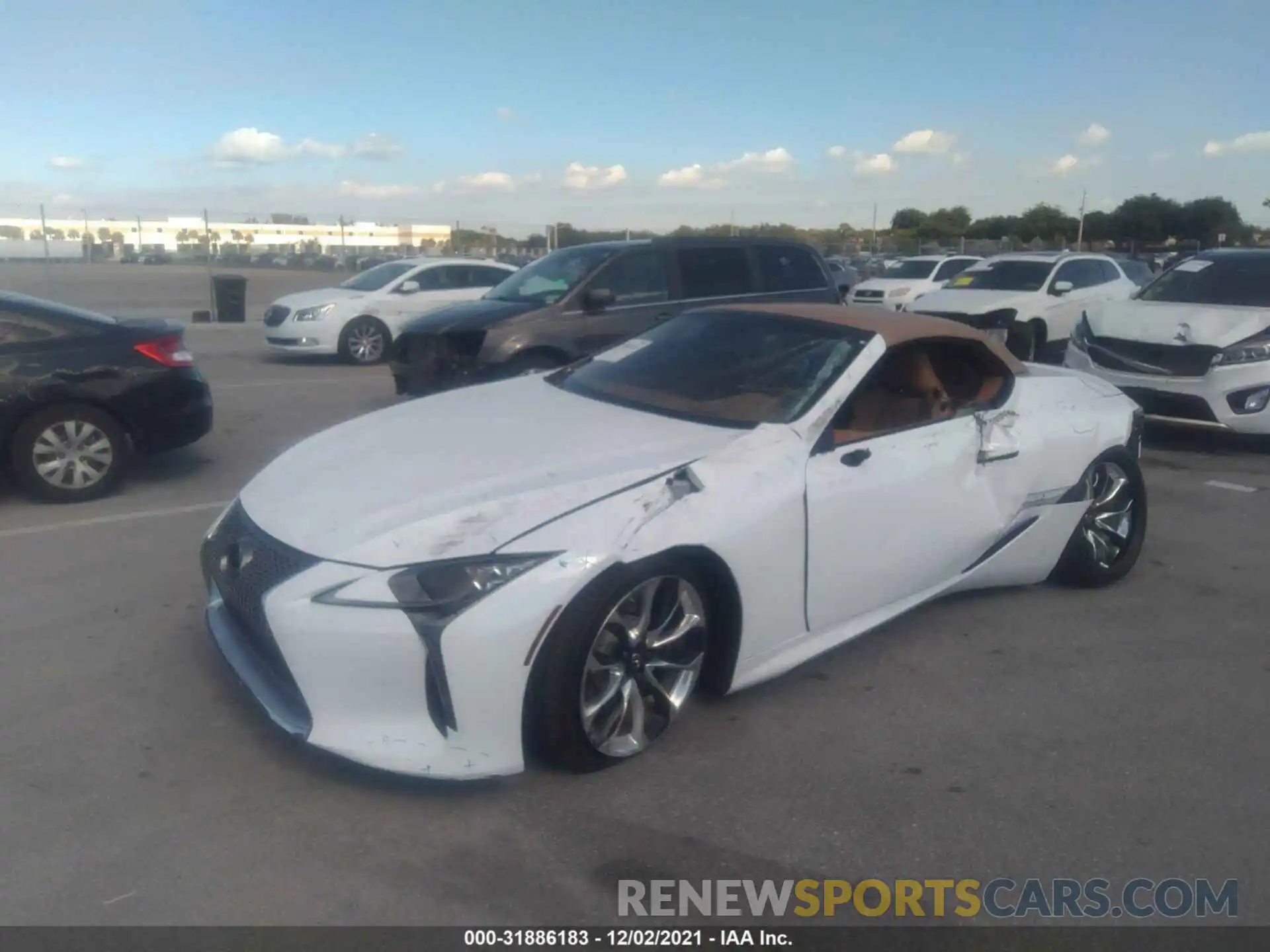 2 Фотография поврежденного автомобиля JTHKPAAY4MA102270 LEXUS LC 2021