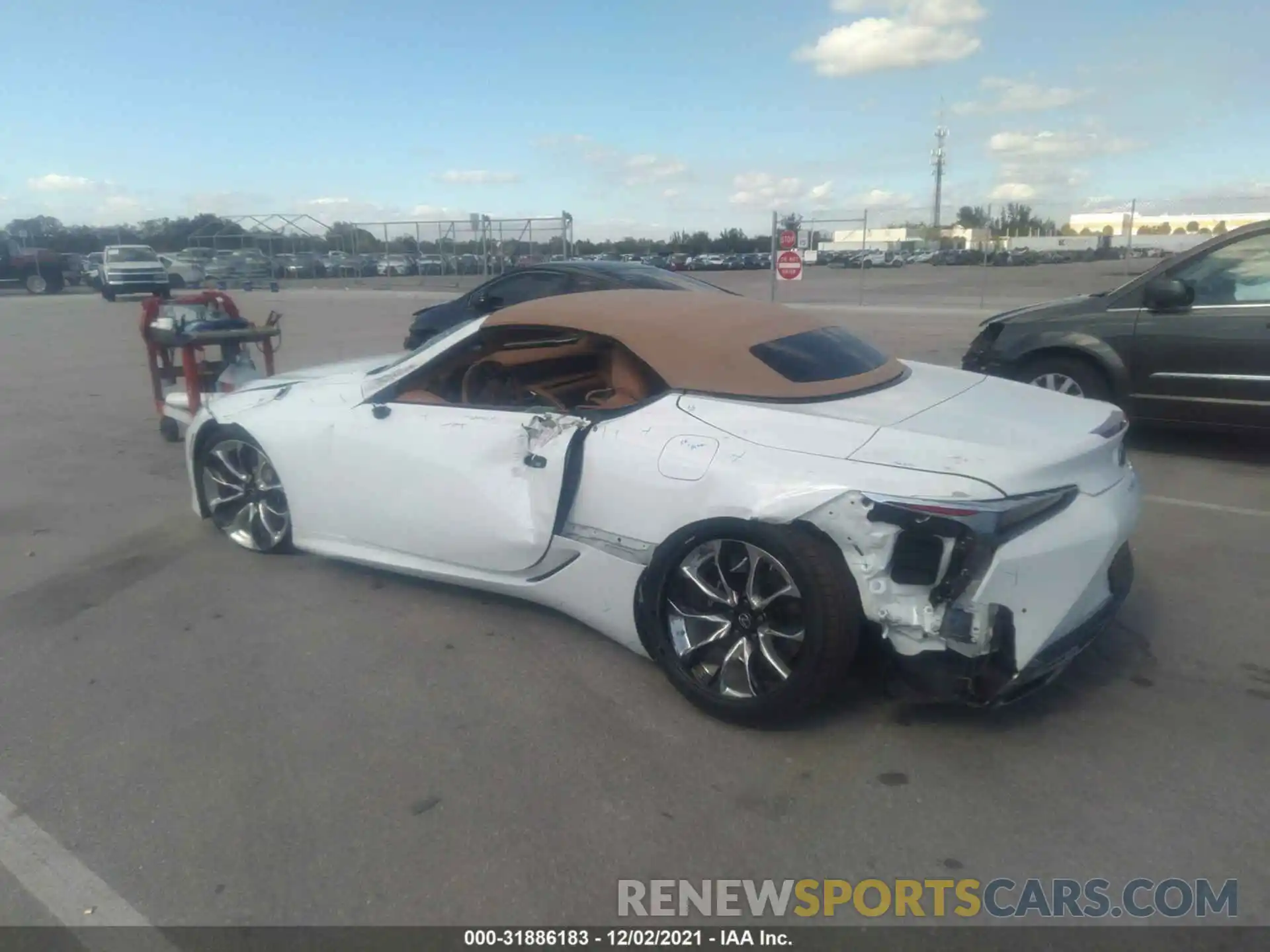 3 Photograph of a damaged car JTHKPAAY4MA102270 LEXUS LC 2021