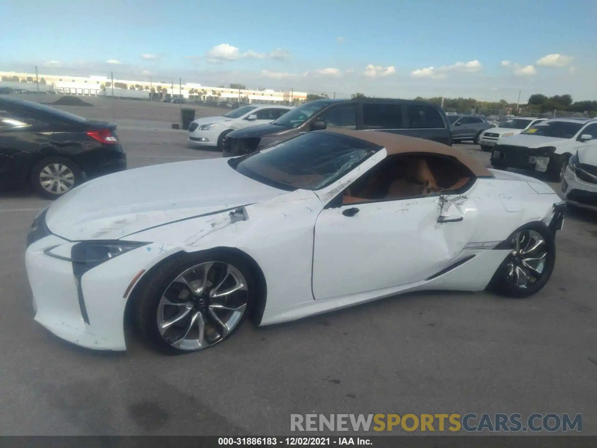 6 Фотография поврежденного автомобиля JTHKPAAY4MA102270 LEXUS LC 2021