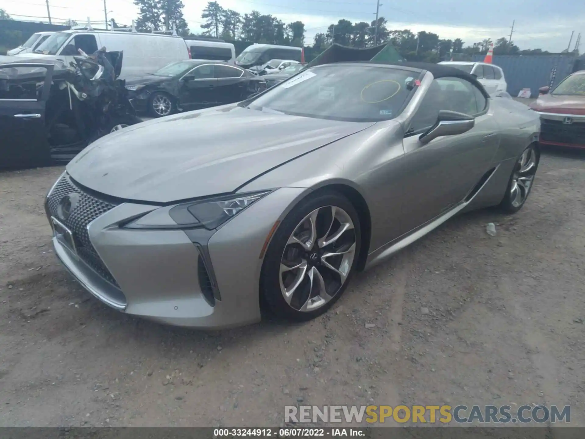 2 Фотография поврежденного автомобиля JTHKPAAY4MA102835 LEXUS LC 2021