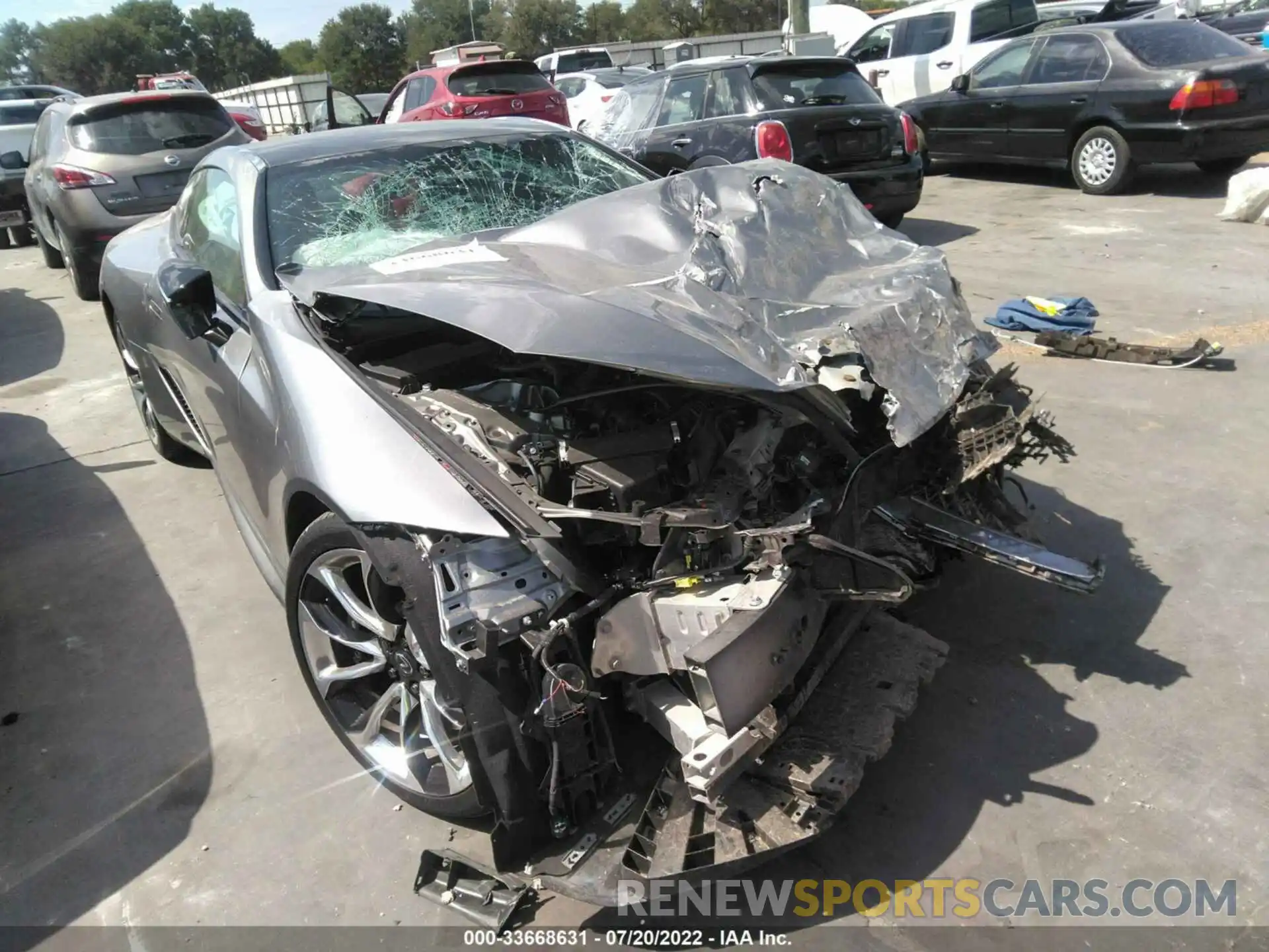 1 Photograph of a damaged car JTHBP5AY1NA104762 LEXUS LC 2022