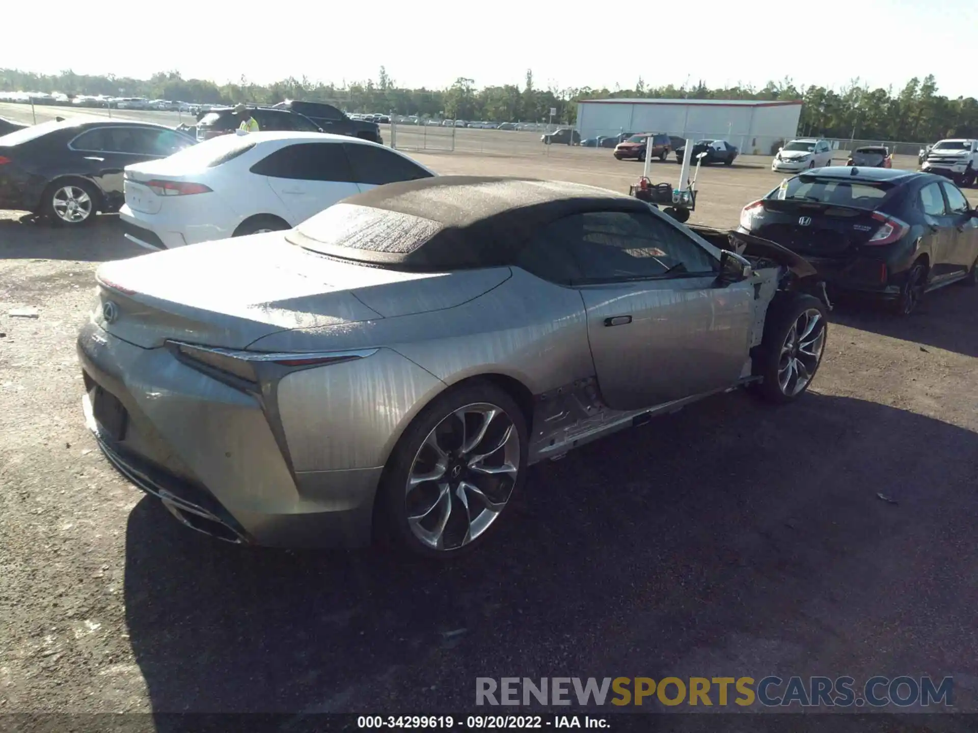 4 Фотография поврежденного автомобиля JTHMPAAY1NA105184 LEXUS LC 2022