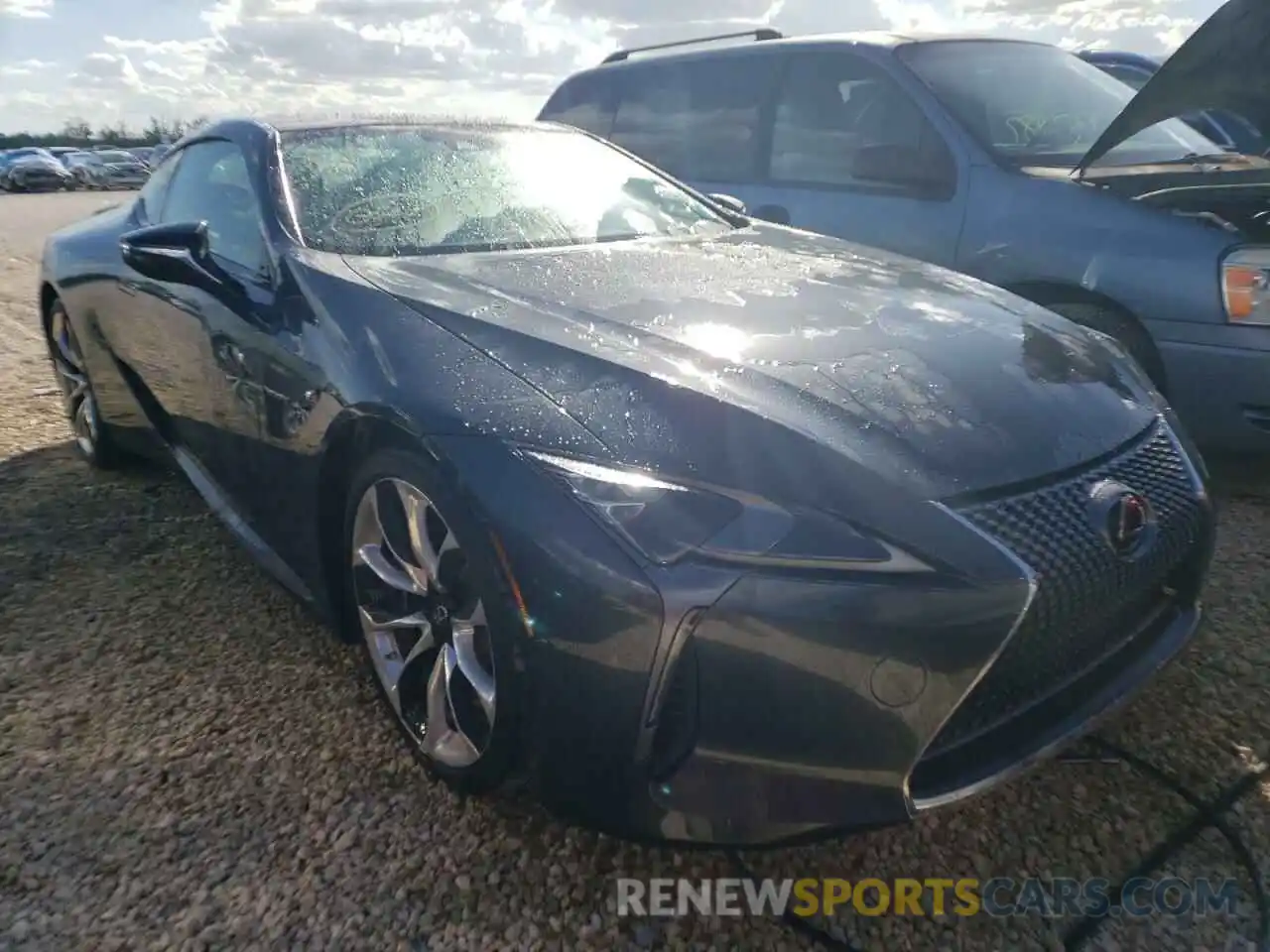 1 Photograph of a damaged car JTHHP5AY0KA006408 LEXUS LC500 2019