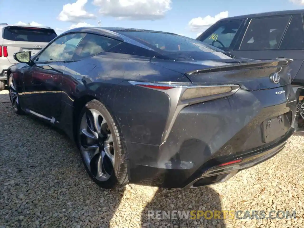 3 Photograph of a damaged car JTHHP5AY0KA006408 LEXUS LC500 2019