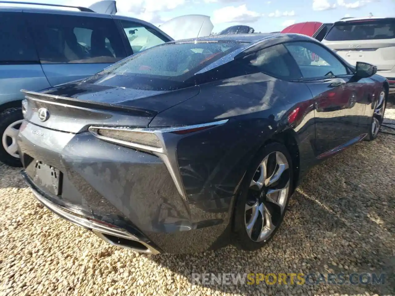 4 Photograph of a damaged car JTHHP5AY0KA006408 LEXUS LC500 2019