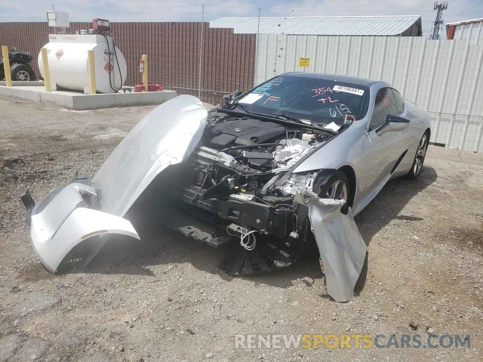 2 Photograph of a damaged car JTHHP5AY0KA007056 LEXUS LC500 2019