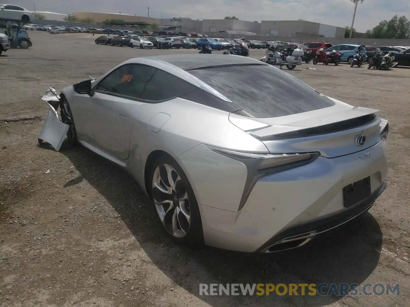 3 Photograph of a damaged car JTHHP5AY0KA007056 LEXUS LC500 2019