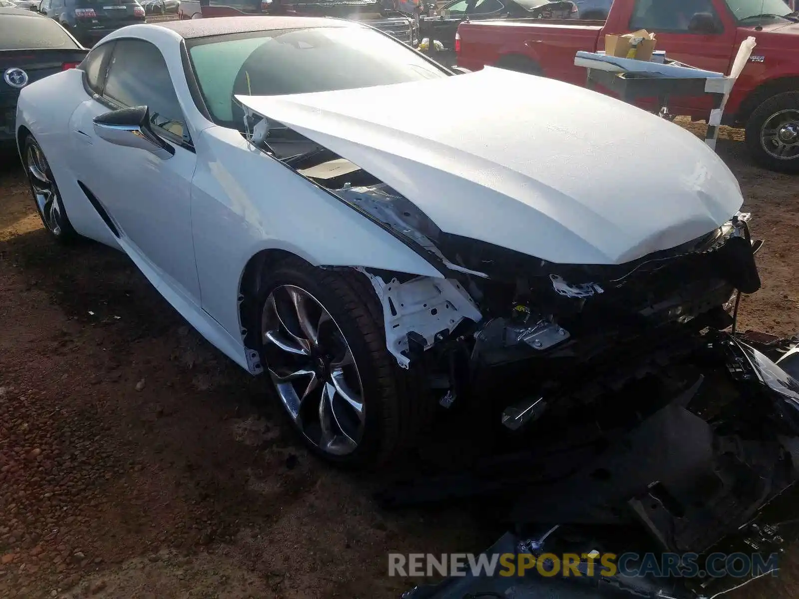 1 Photograph of a damaged car JTHHP5AY2KA006278 LEXUS LC500 2019