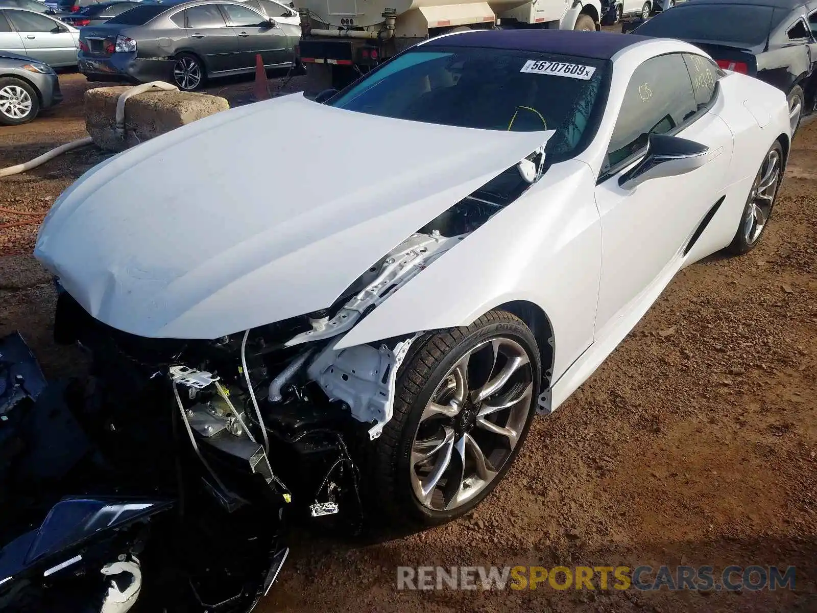 2 Photograph of a damaged car JTHHP5AY2KA006278 LEXUS LC500 2019