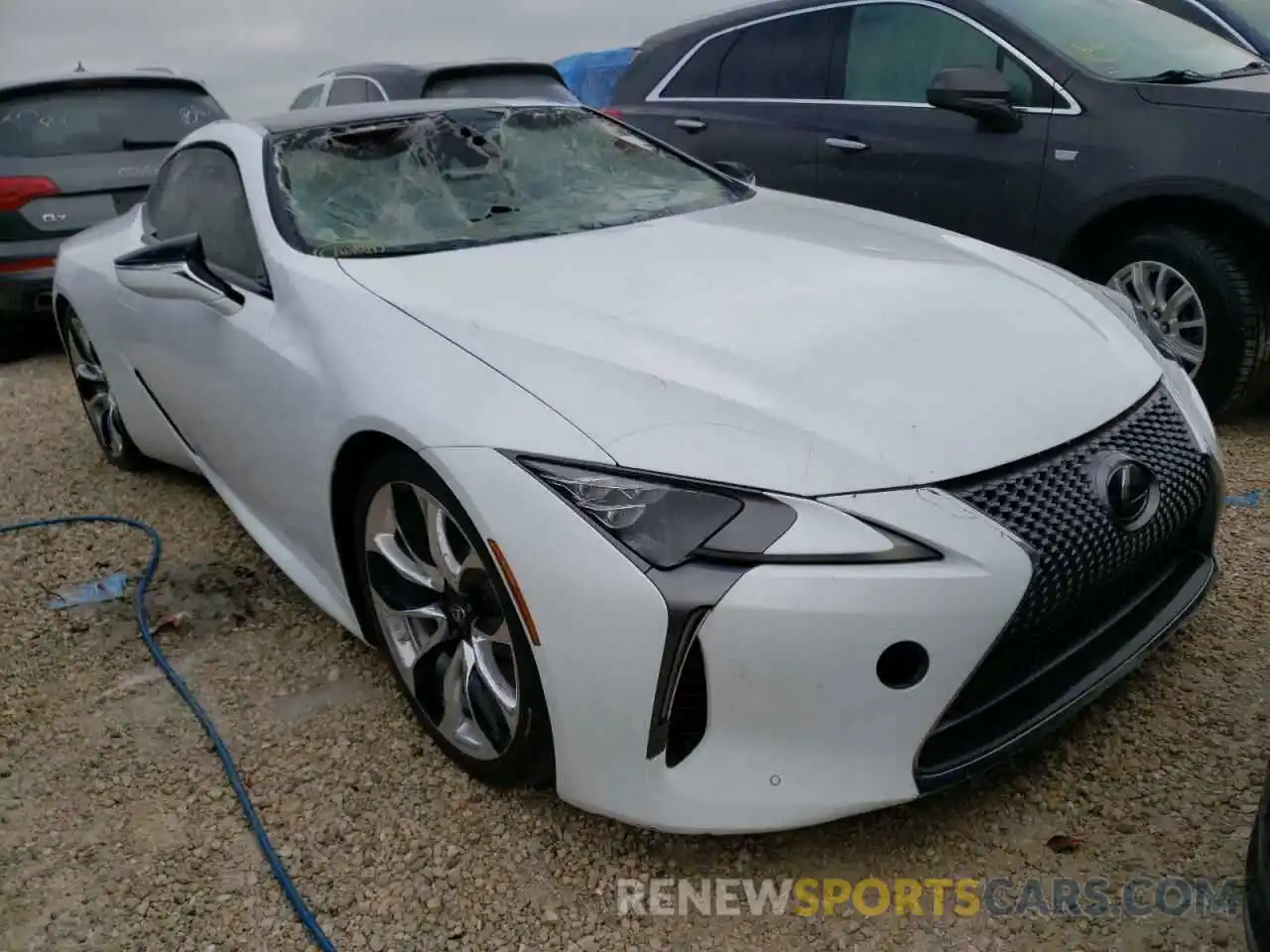 1 Photograph of a damaged car JTHHP5AY3KA006676 LEXUS LC500 2019