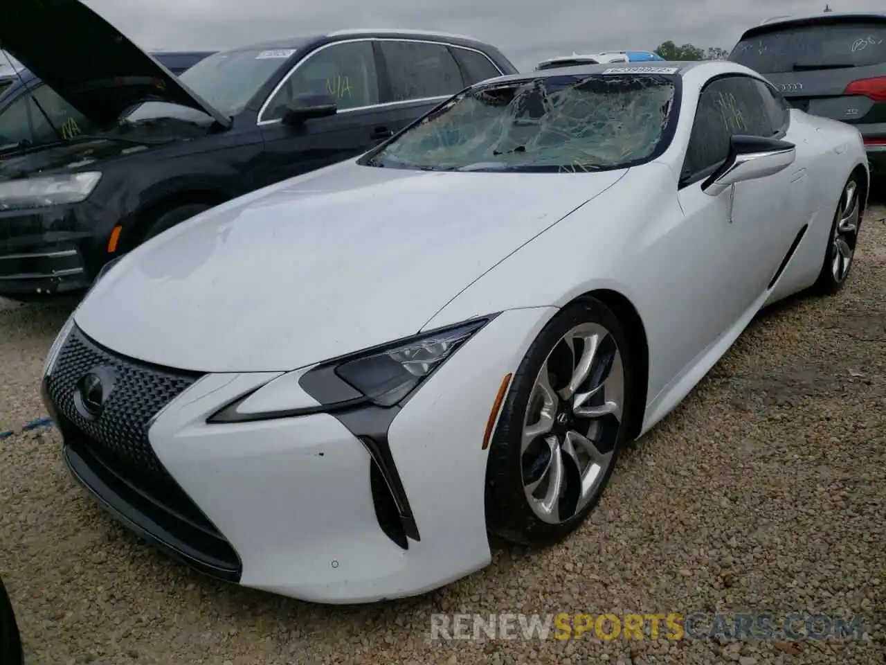 2 Photograph of a damaged car JTHHP5AY3KA006676 LEXUS LC500 2019