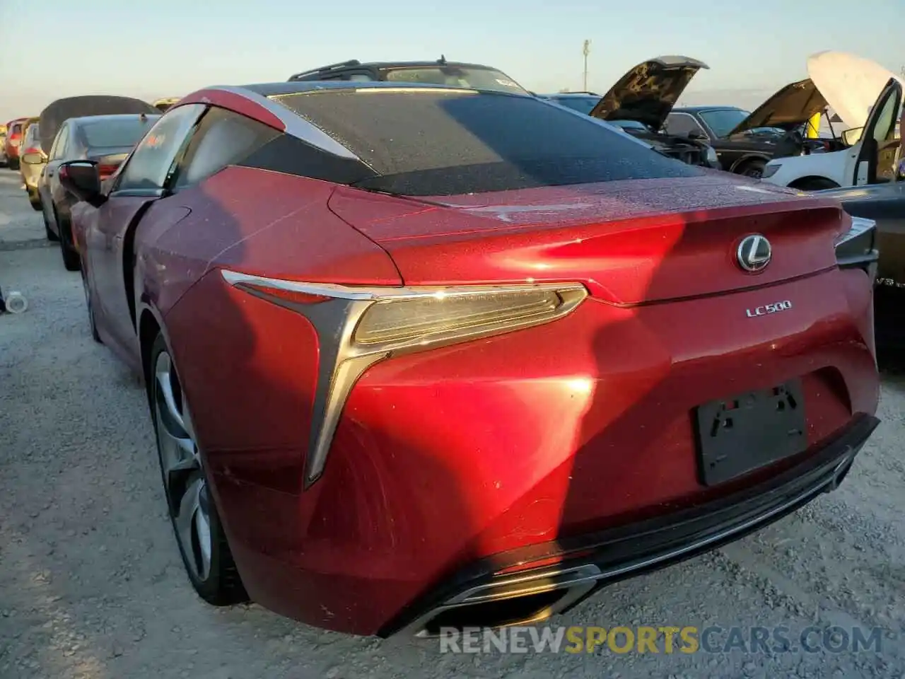 3 Photograph of a damaged car JTHHP5AY9KA006410 LEXUS LC500 2019