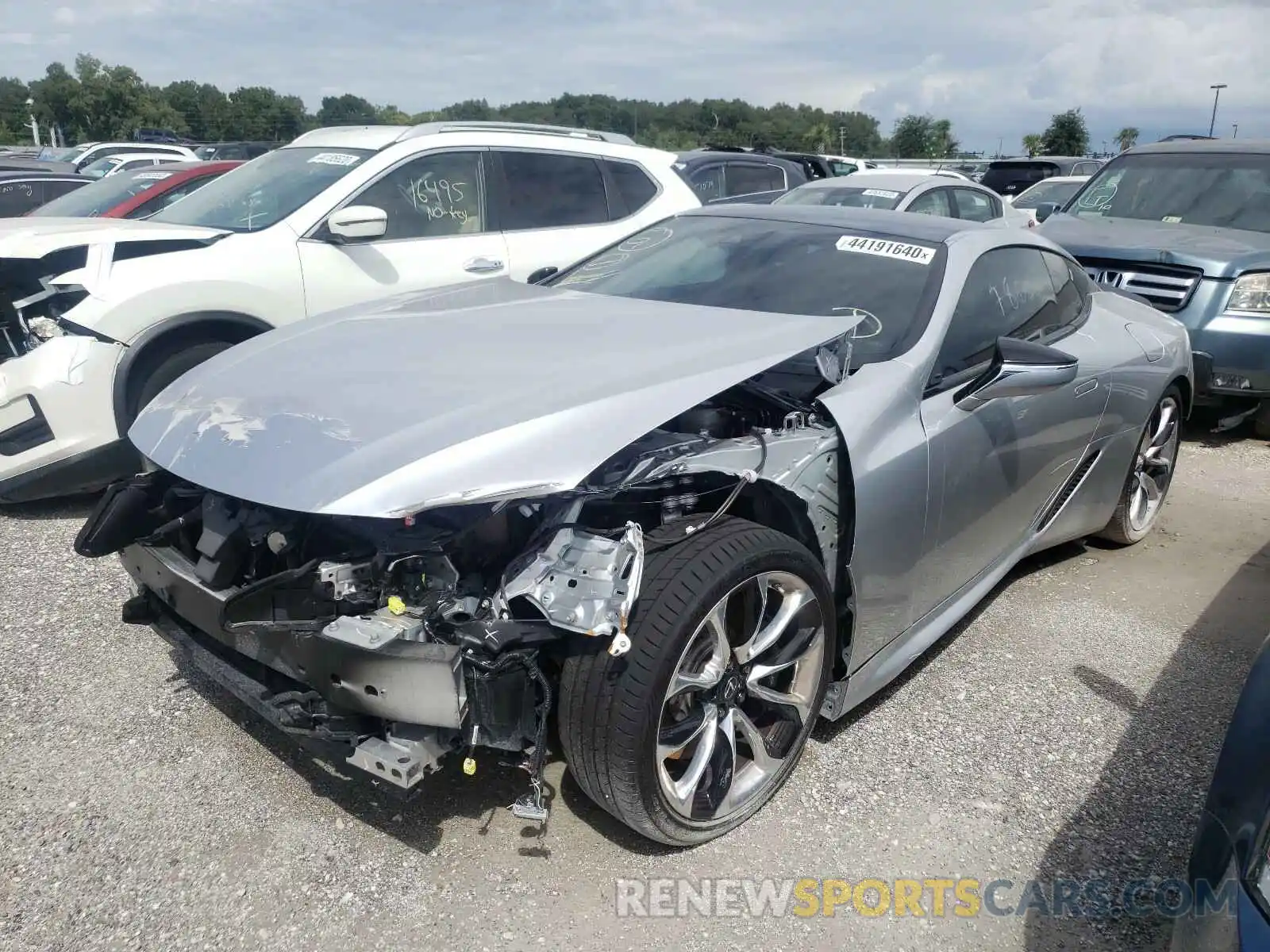 2 Photograph of a damaged car JTHHP5AY9KA007069 LEXUS LC500 2019