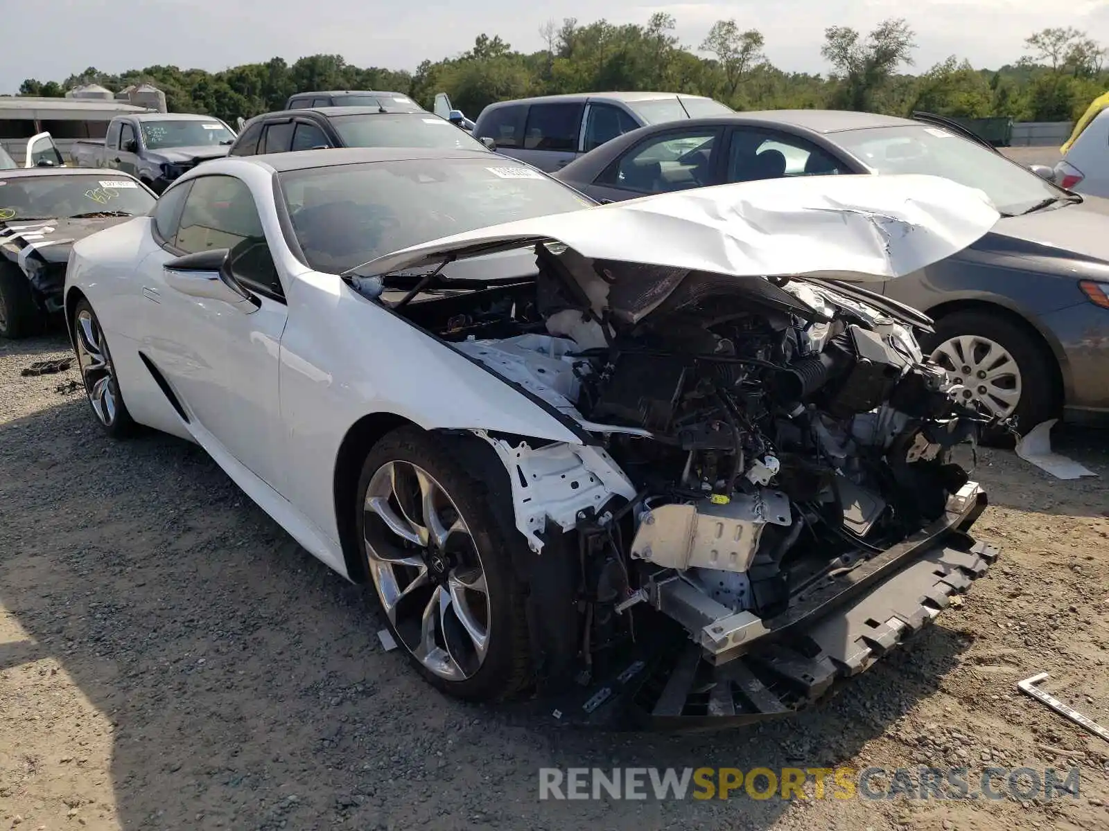 1 Photograph of a damaged car JTHAP5AY4MA101431 LEXUS LC500 2021