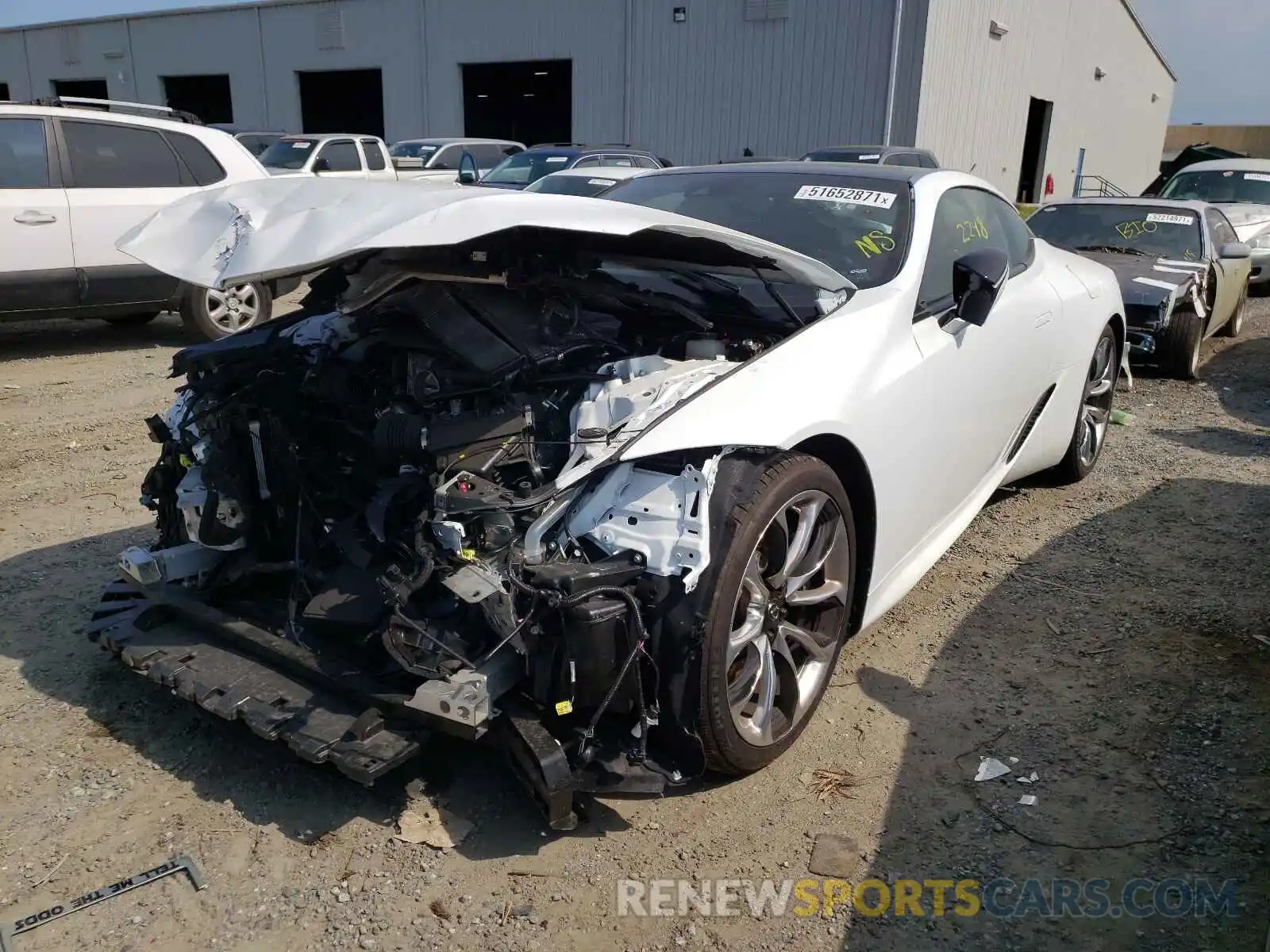 2 Photograph of a damaged car JTHAP5AY4MA101431 LEXUS LC500 2021