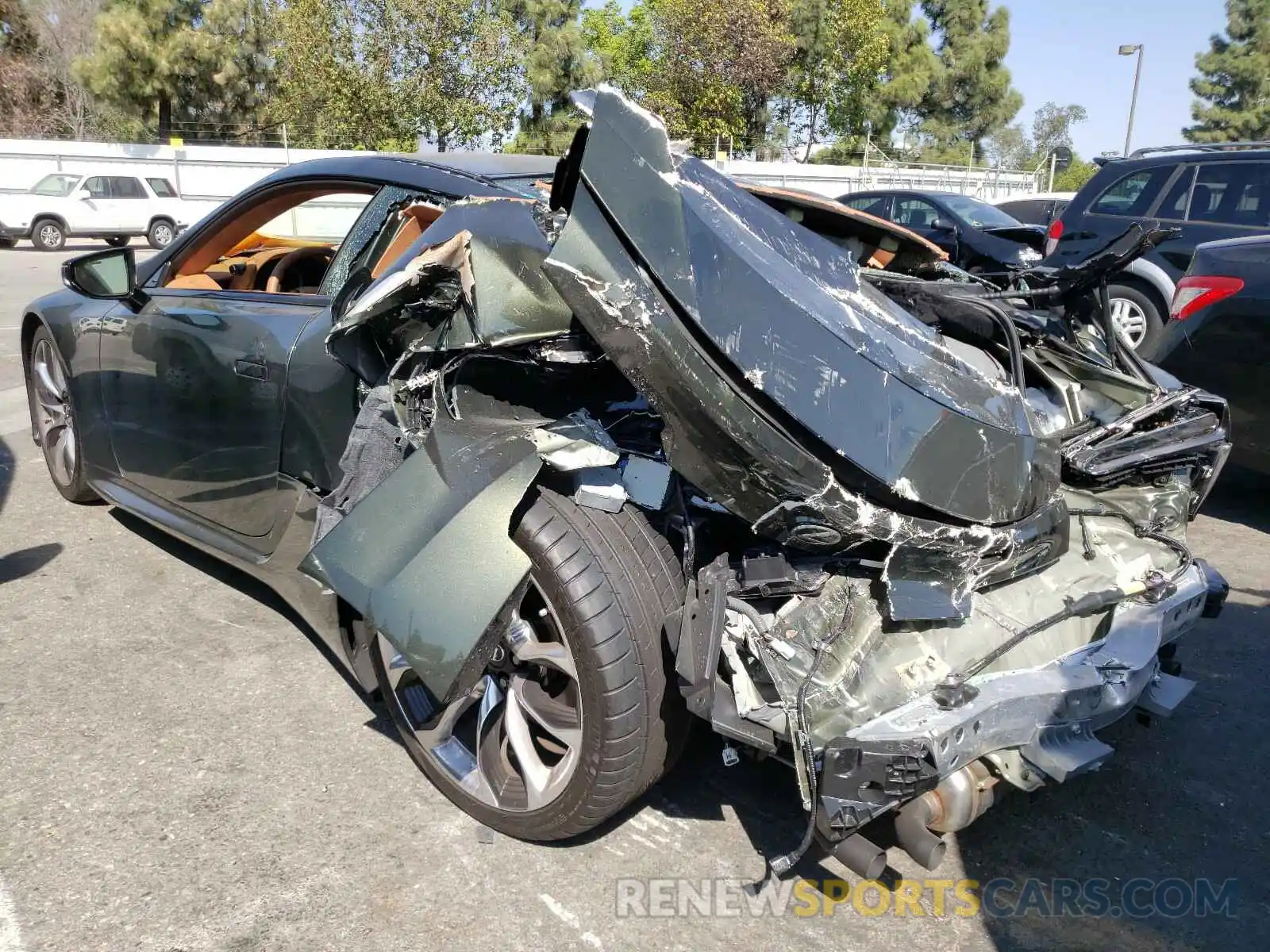 3 Photograph of a damaged car JTHBP5AY1MA008323 LEXUS LC500 2021