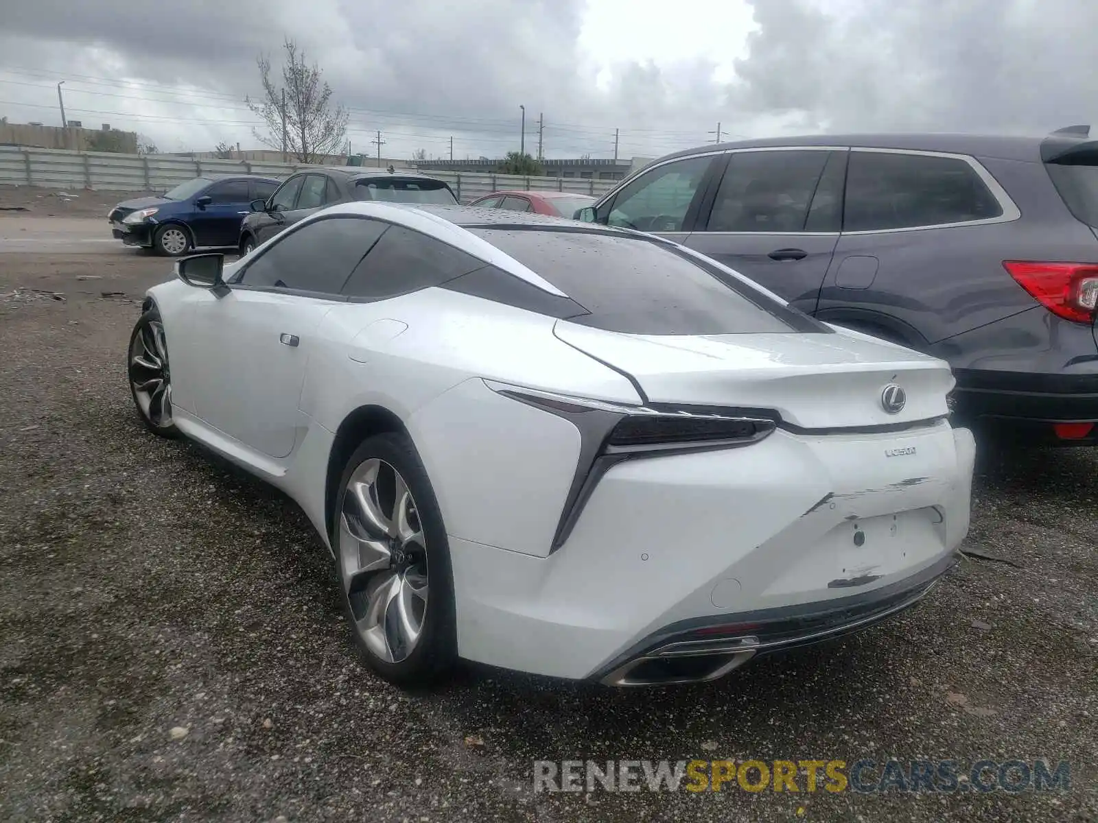 3 Photograph of a damaged car JTHEP5AY6MA008332 LEXUS LC500 2021