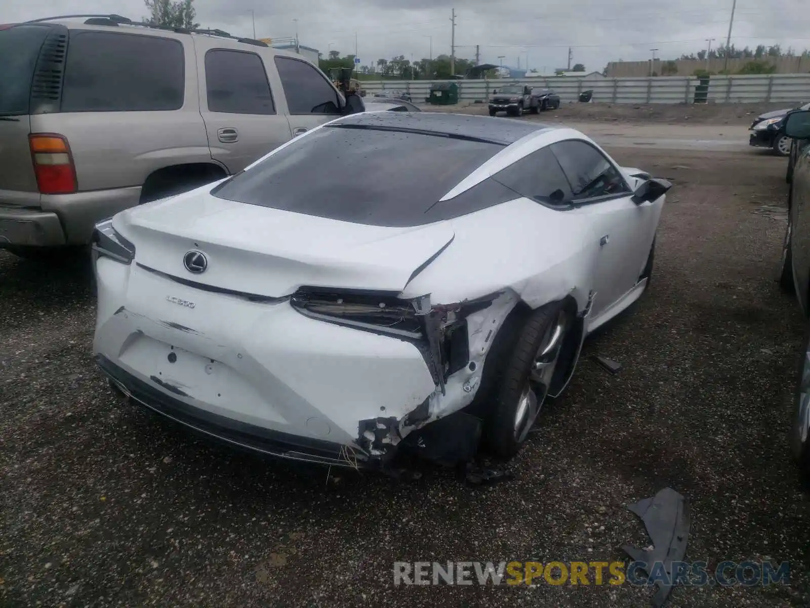 4 Photograph of a damaged car JTHEP5AY6MA008332 LEXUS LC500 2021