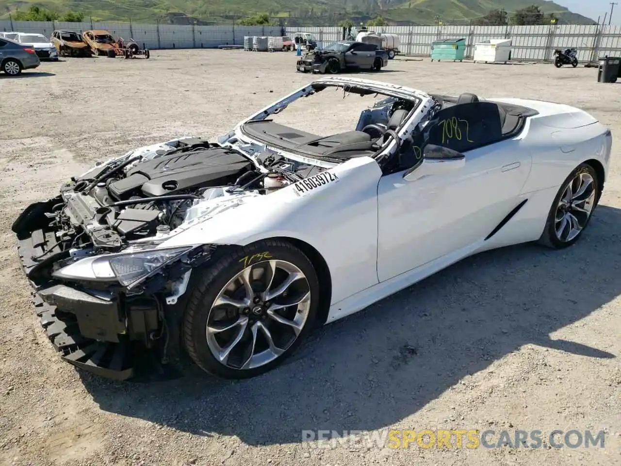 2 Photograph of a damaged car JTHKPAAY0MA103190 LEXUS LC500 2021