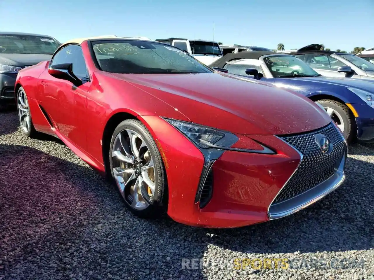 1 Photograph of a damaged car JTHKPAAY1MA102419 LEXUS LC500 2021