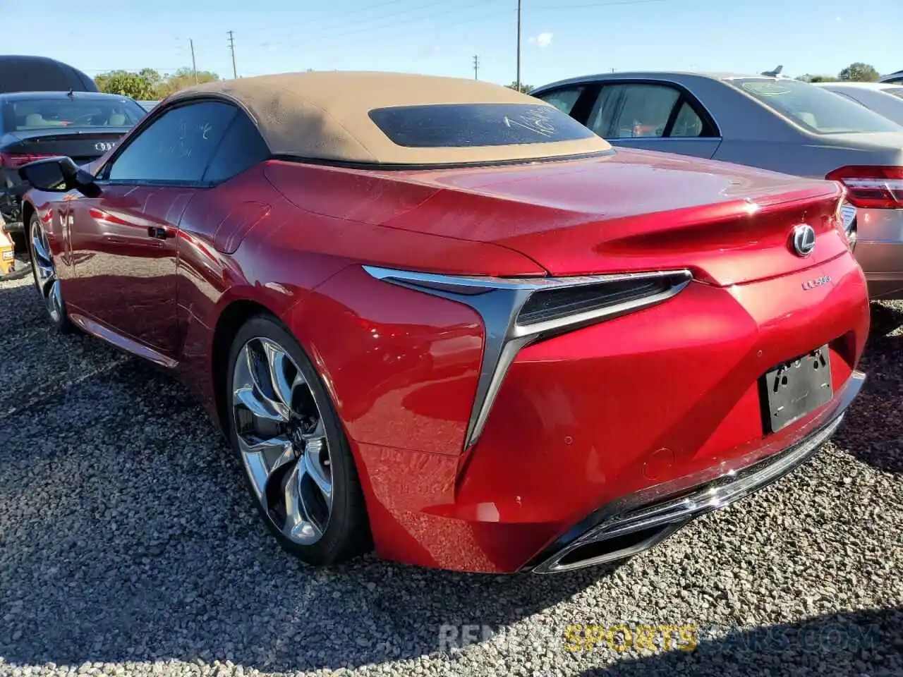 3 Photograph of a damaged car JTHKPAAY1MA102419 LEXUS LC500 2021