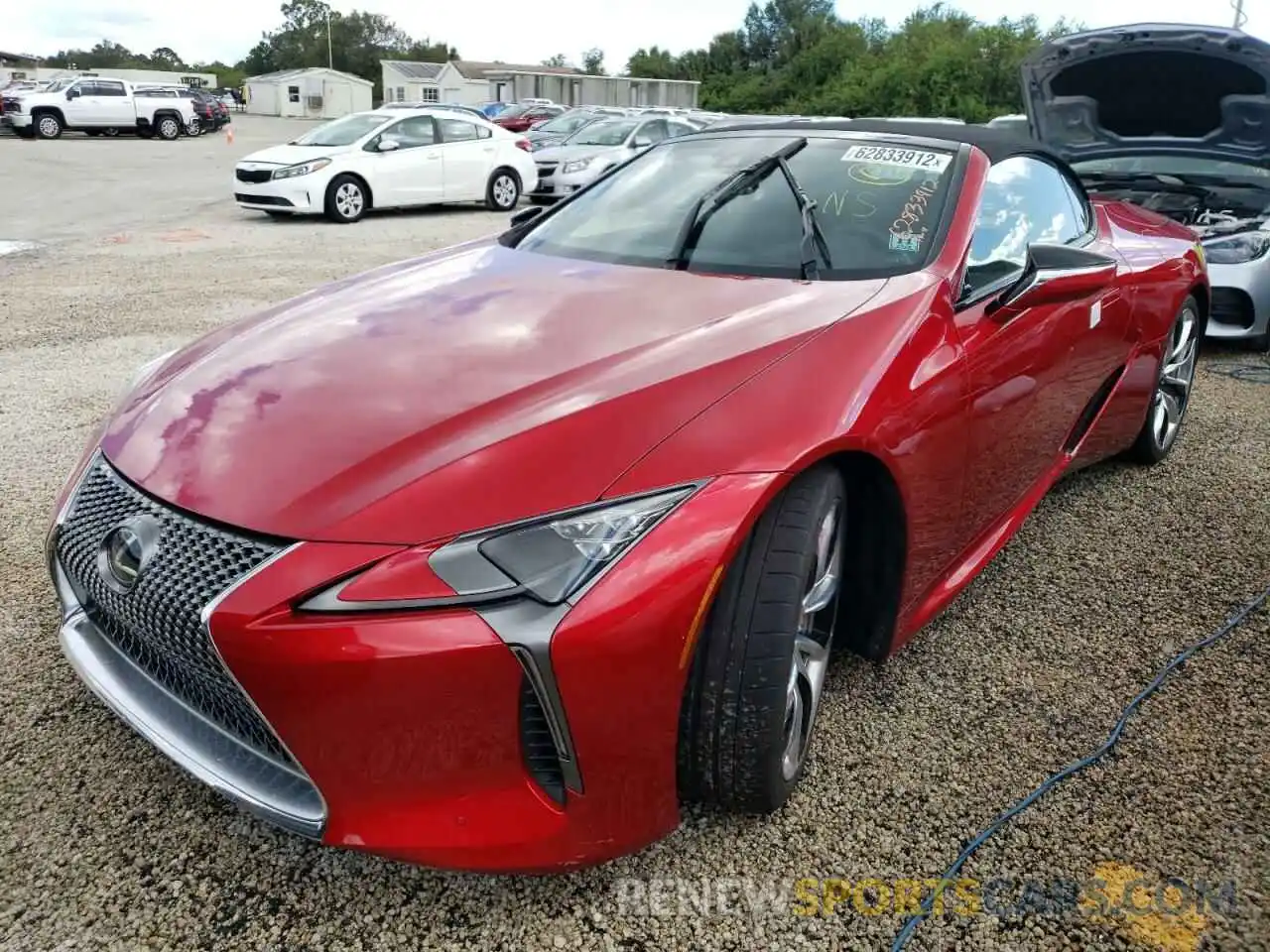 2 Фотография поврежденного автомобиля JTHKPAAY3MA102406 LEXUS LC500 2021