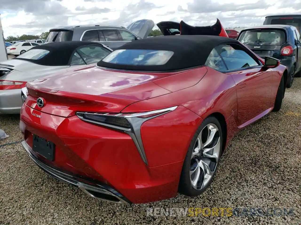 4 Фотография поврежденного автомобиля JTHKPAAY3MA102406 LEXUS LC500 2021