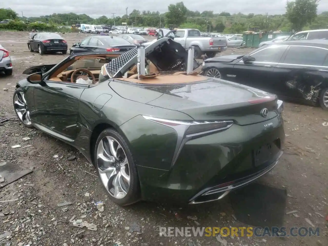 3 Photograph of a damaged car JTHKPAAY5MA103640 LEXUS LC500 2021