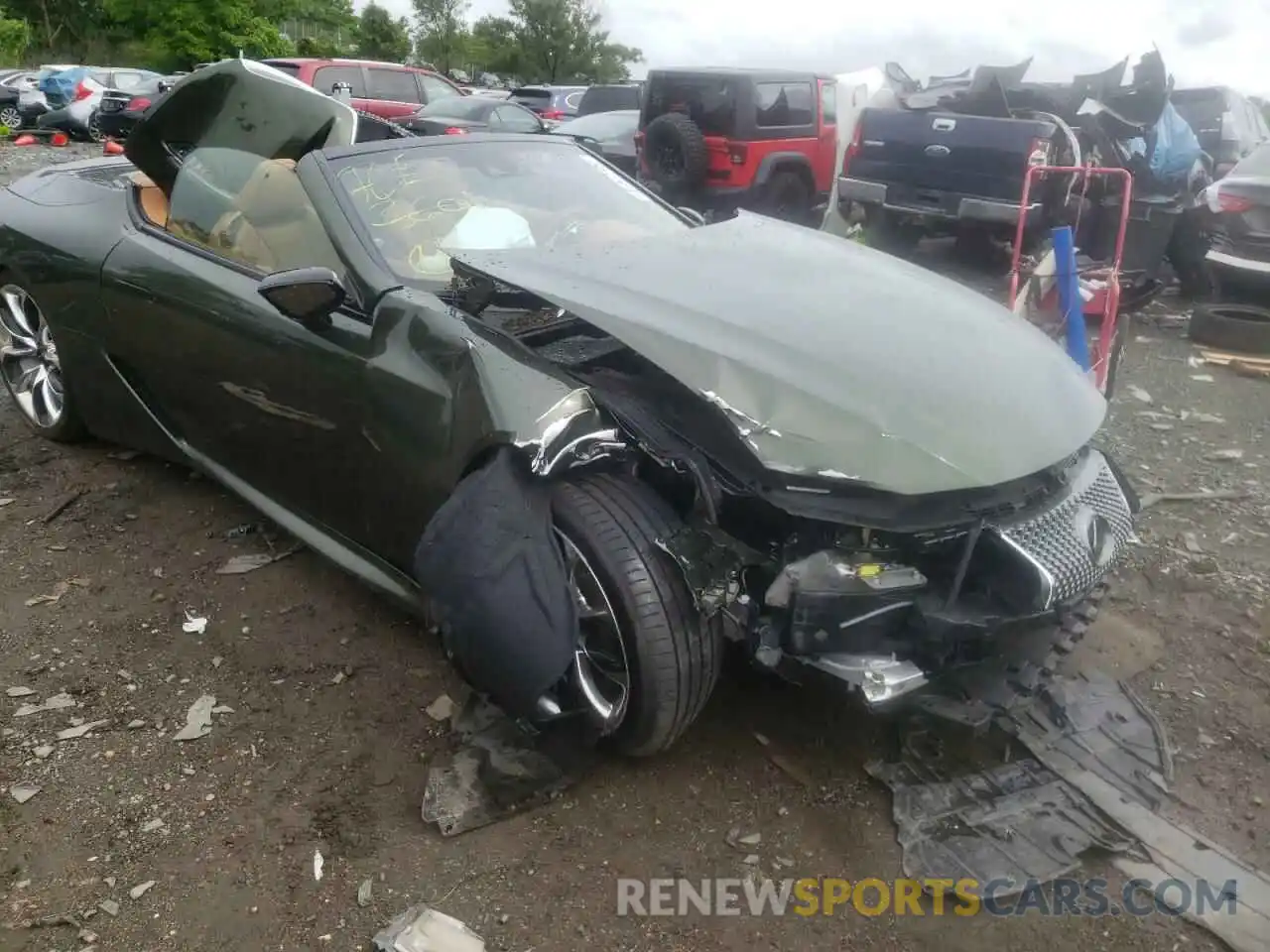 9 Photograph of a damaged car JTHKPAAY5MA103640 LEXUS LC500 2021