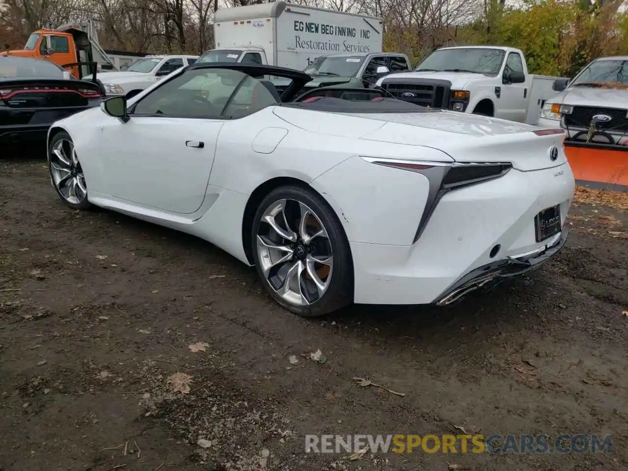 3 Фотография поврежденного автомобиля JTHKPAAY6MA104036 LEXUS LC500 2021