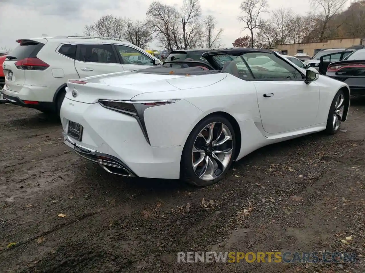 4 Фотография поврежденного автомобиля JTHKPAAY6MA104036 LEXUS LC500 2021