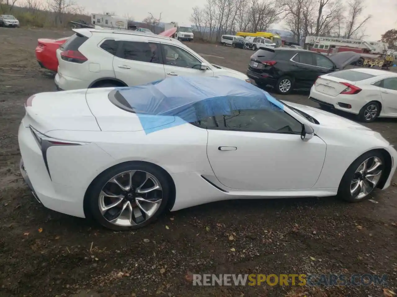 9 Фотография поврежденного автомобиля JTHKPAAY6MA104036 LEXUS LC500 2021