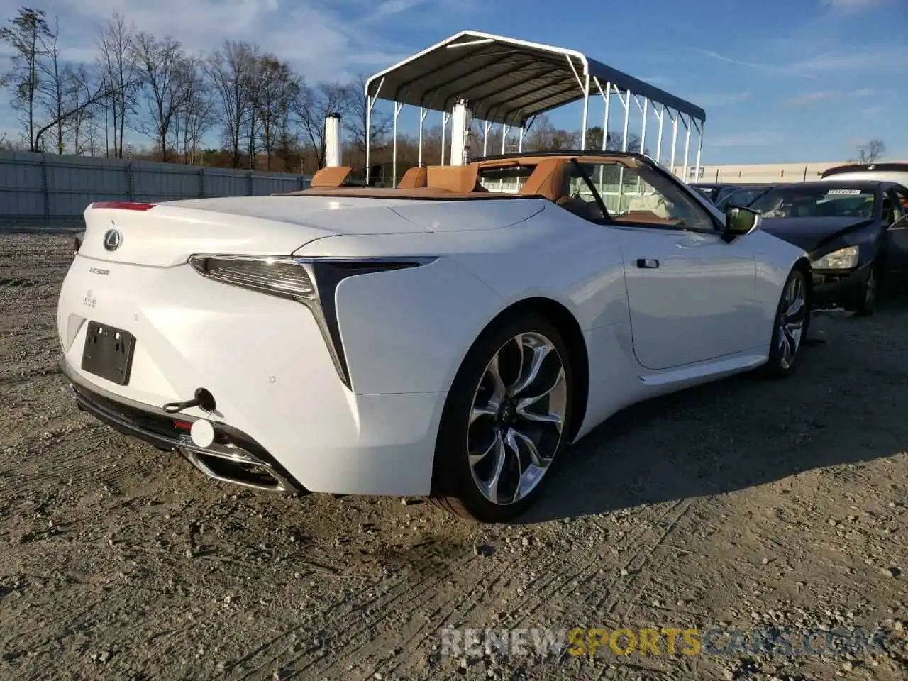 4 Фотография поврежденного автомобиля JTHKPAAY7MA104255 LEXUS LC500 2021