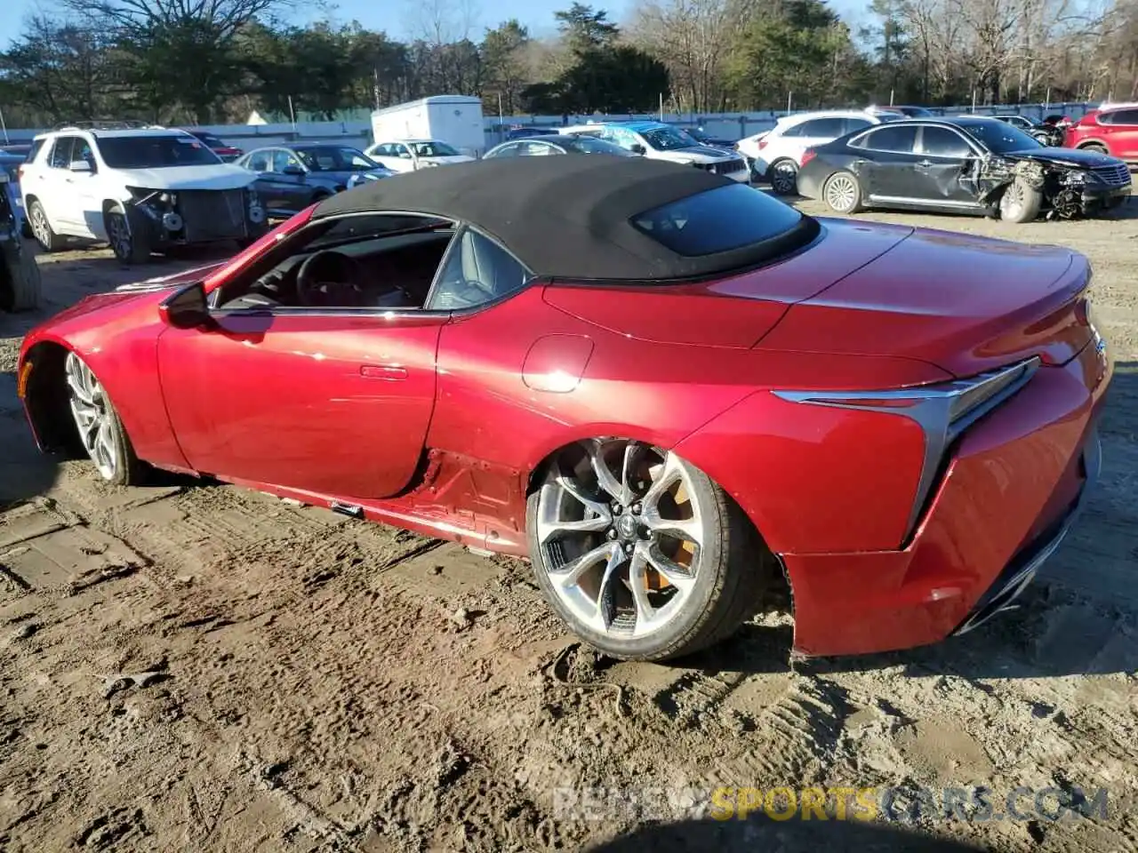 2 Фотография поврежденного автомобиля JTHMPAAY8NA104629 LEXUS LC500 2022