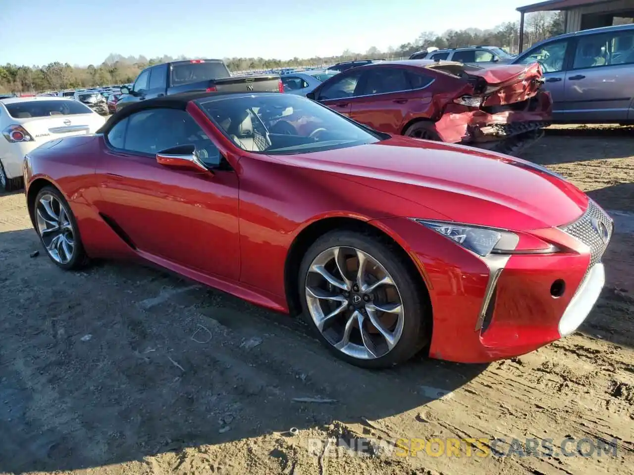 4 Фотография поврежденного автомобиля JTHMPAAY8NA104629 LEXUS LC500 2022