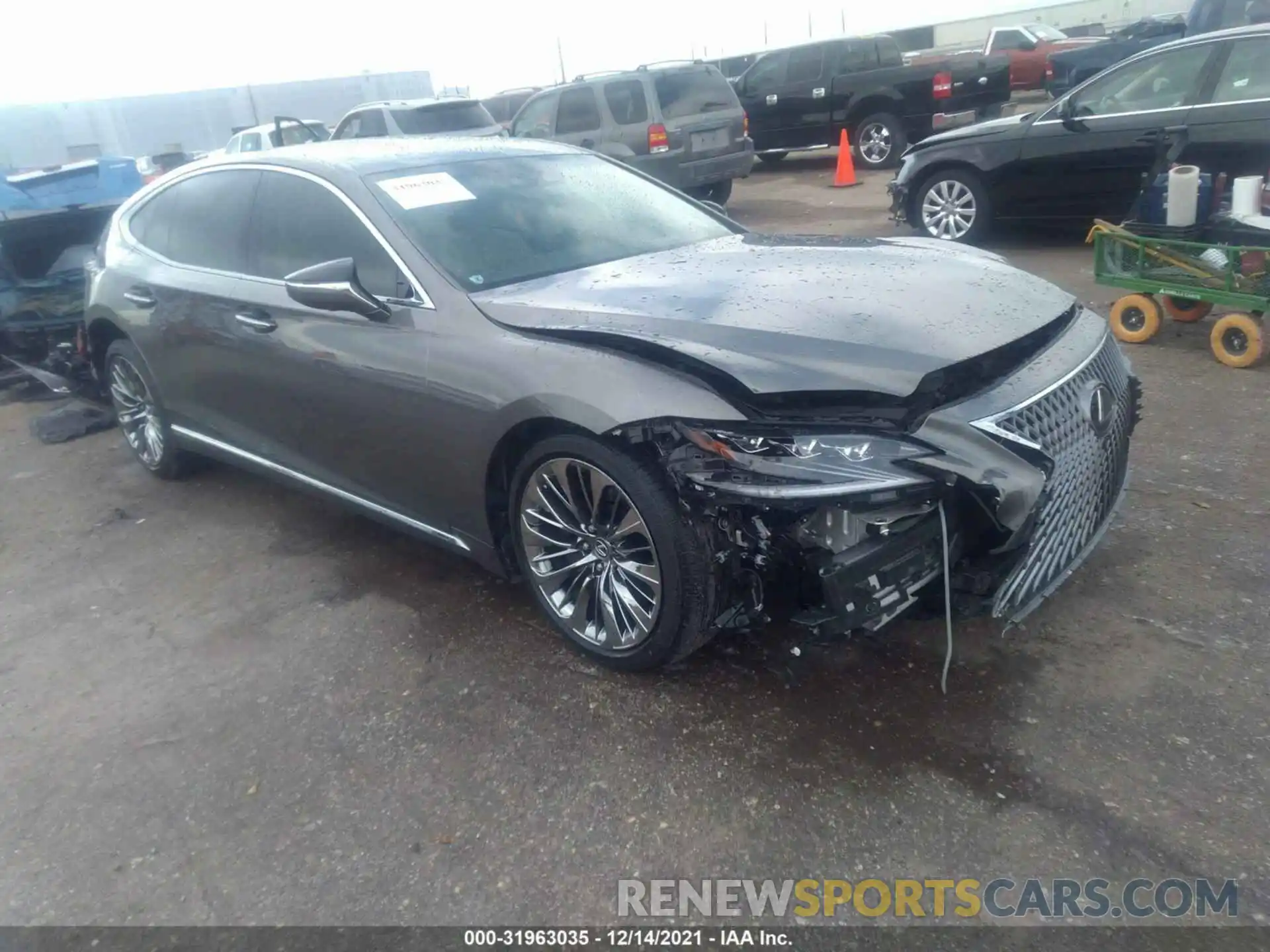 1 Photograph of a damaged car JTHB51FF5K5009048 LEXUS LS 2019