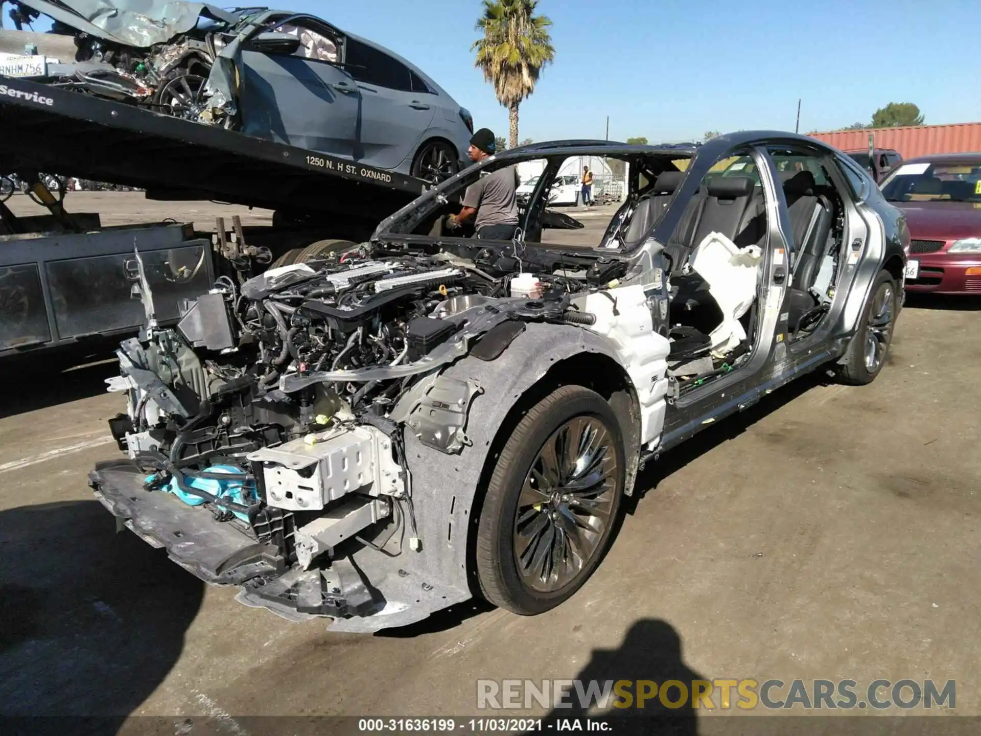 2 Photograph of a damaged car JTHB5LFF2K5009407 LEXUS LS 2019