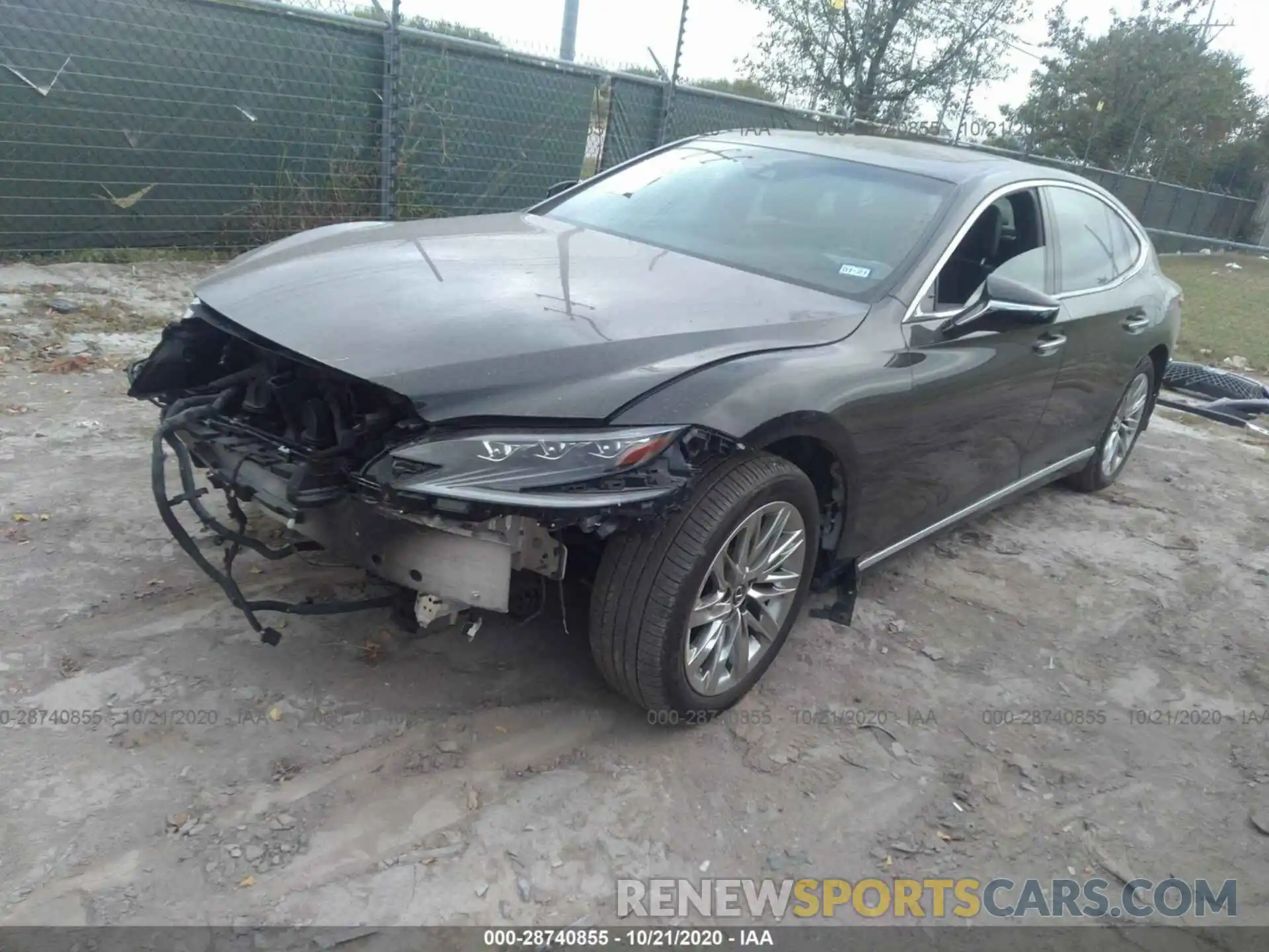 2 Photograph of a damaged car JTHC51FF6K5006048 LEXUS LS 2019