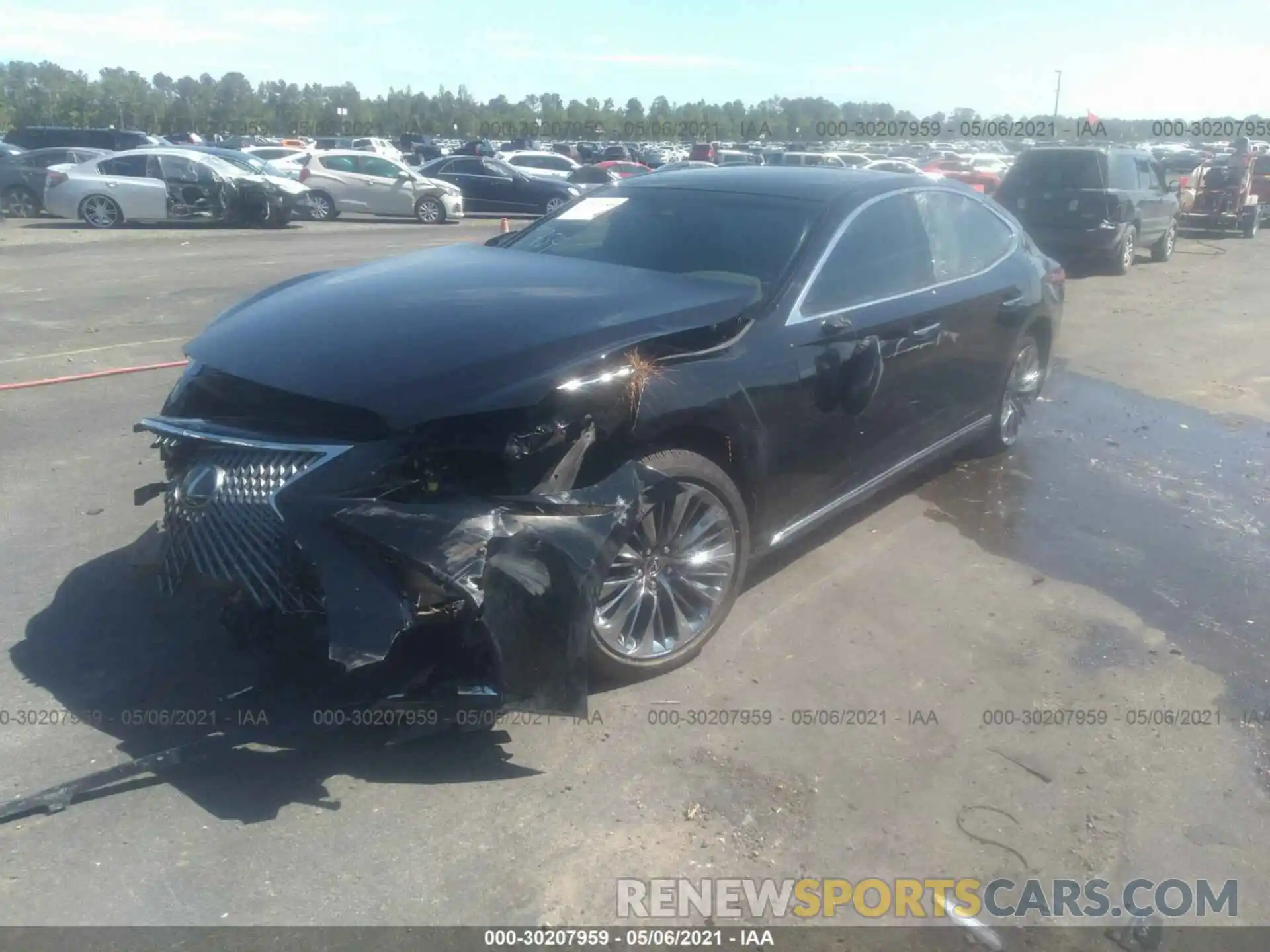 2 Photograph of a damaged car JTHD51FF4L5011237 LEXUS LS 2020