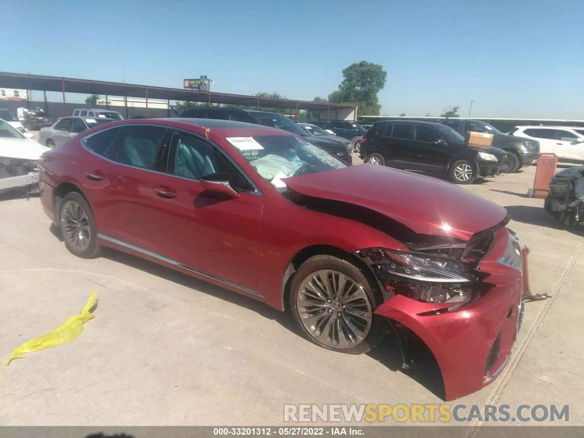 1 Photograph of a damaged car JTHD51FF8L5012701 LEXUS LS 2020